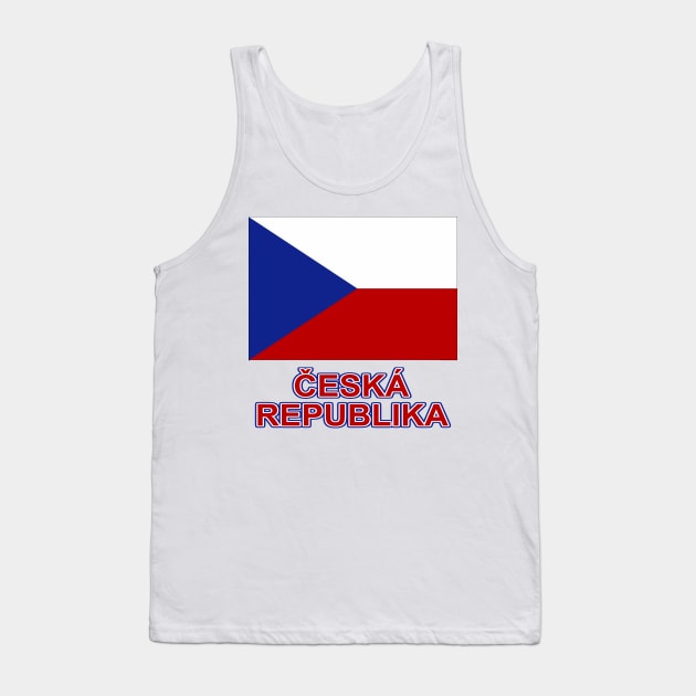 The Pride of the Czech Republic - Czech Flag and Language Design Tank Top by Naves